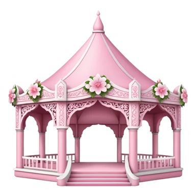 pink wedding pavillion sticker