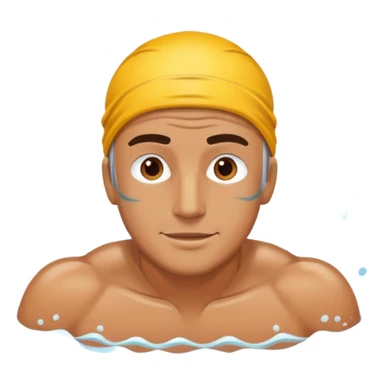 Man swimming sticker