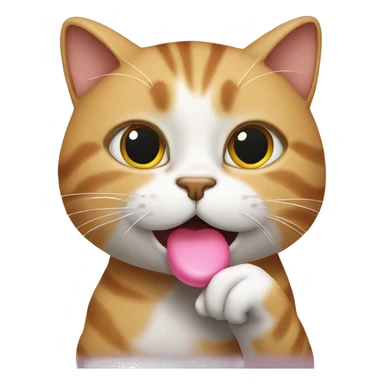 Cat blowing kisses sticker