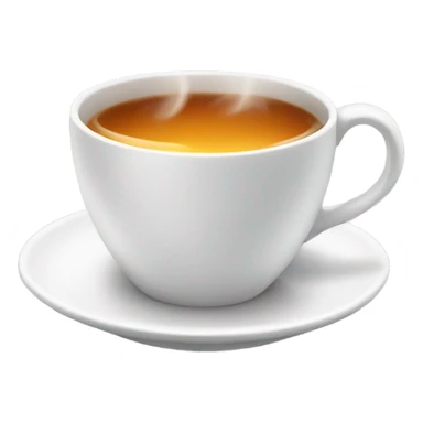 Cup of hot tea sticker