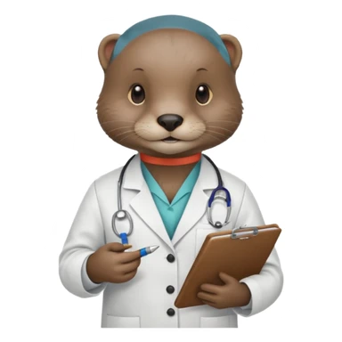 haz una nutria como nutriologa sticker