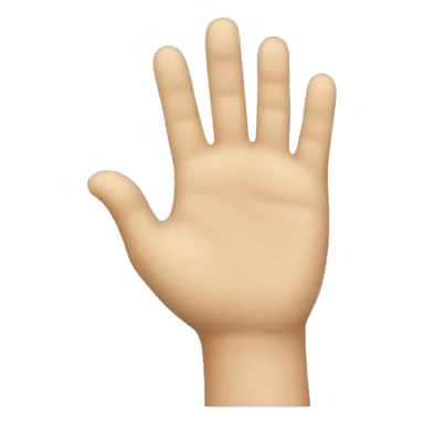 emoji facing away with hand sticker