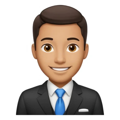 Je veux un réceptionniste d"hotel élégant masculin métissé sticker