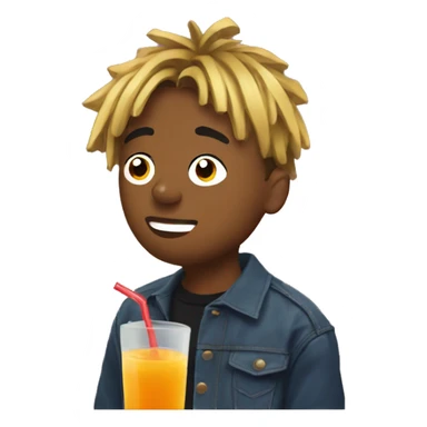 juice wrld drinking juice sticker