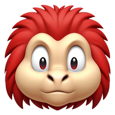 Knuckles the Echidna face from Sonic the Hedgehog sticker