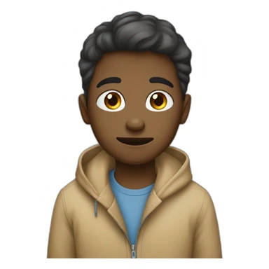 Un garçon qui pleure et qui dit même pas un vu sticker