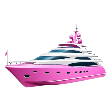 Pink Barbie yacht  sticker