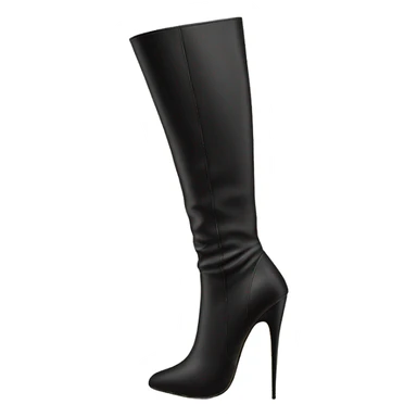 black stiletto knee high heel boots sticker
