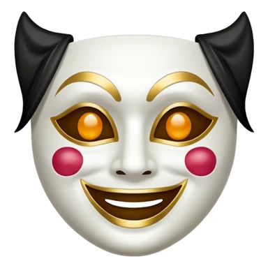 Theater mask sticker