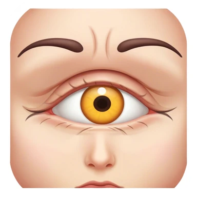 Dropped eyelid sticker