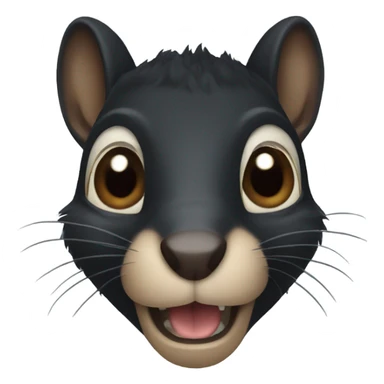 black squirrel sticker