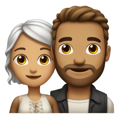 Hombre y mujer enamorados sticker