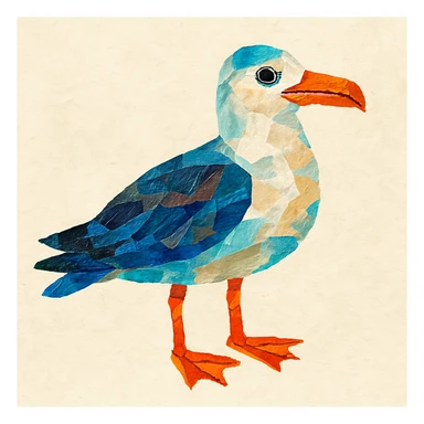 Eric carle seagull sticker