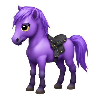 punk-baby-horse-purple sticker