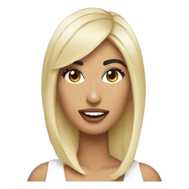 faz um emoji da kim kardashain sticker