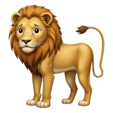 León desnutrido sticker