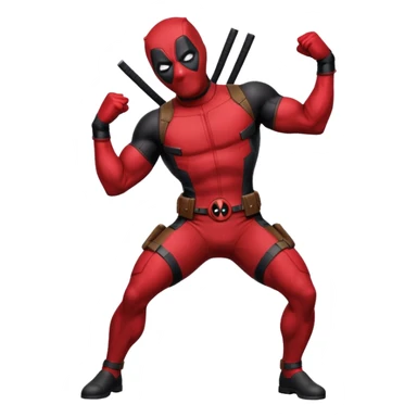 DeadPool from marvel rivals twerking sticker