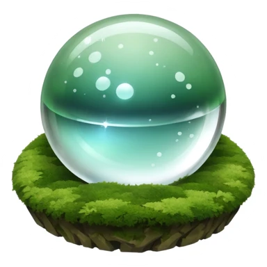 I want an emoji to use for mental wellness in a mystical setting. I want to reference an object that symbolizes the term "Clarity Seeker". It should be relaxing and calm in nature. Not a person, a symbol sticker