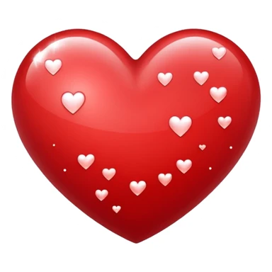 heart with white sparkles sticker