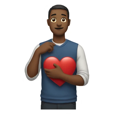 Father holds his heart in his arm sticker