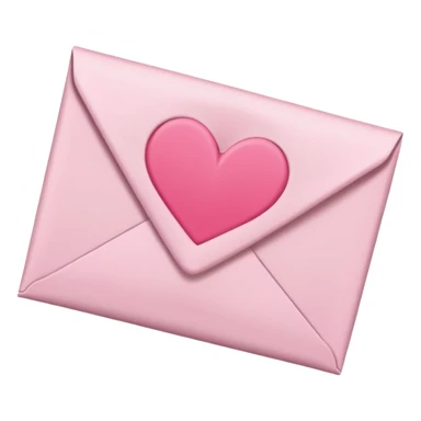 Pink love letter sticker