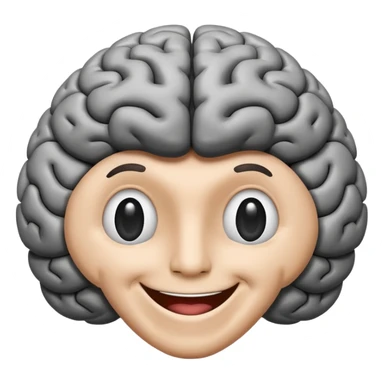 Cerebro sonriente sticker