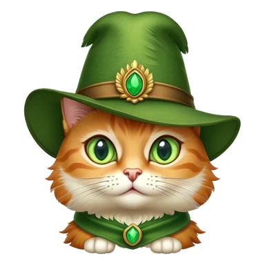 classic Puss in Boots face, confident and charming expression sticker