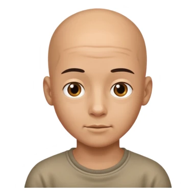Ugly boy with bald spot  sticker