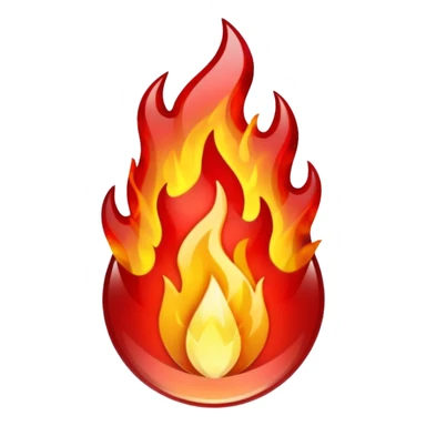 Red flaming crystal with a $ carved into the center of the crystal. sticker