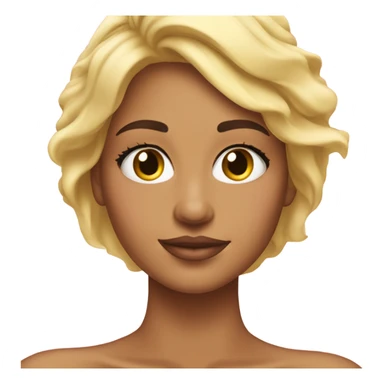 chica rubia haciendose él skincare  sticker