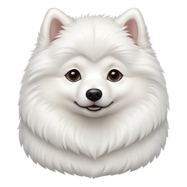 Mini American Eskimo dog sticker