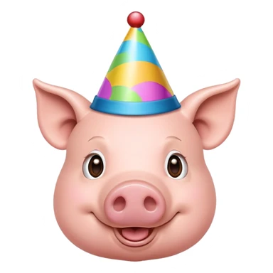 Birthday pig sticker