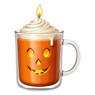 bath and body works pumpkin spice latte candle lit sticker