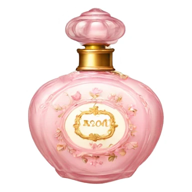 vintage rococo light pink perfume  sticker