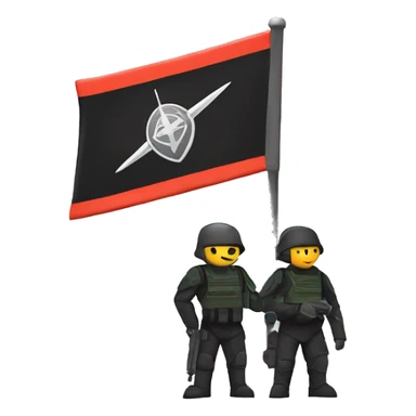 Starship troopers mobile infantry flag￼ sticker