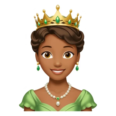 tạo cho tôi emoji công chúa tianna xinh và gần giống trong phim nhất sticker