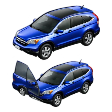 honda cr-v 2008 blue sticker