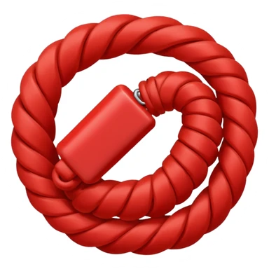 A bundle of red rope sticker
