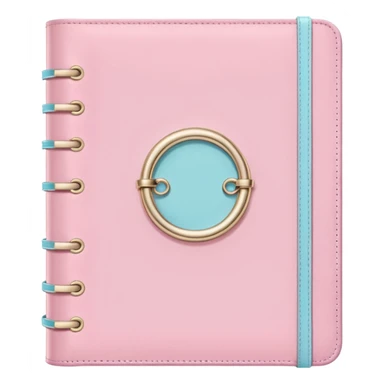 pink diary, coquette, loveshackfancy style, ring binder, no leather  sticker