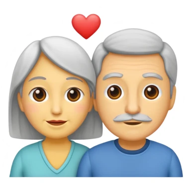 pareja mayor de edad sticker