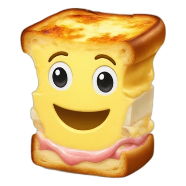 Surfeur dans un croque monsieur sticker