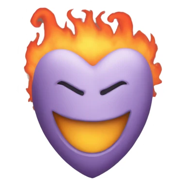 Fuego corazon sticker