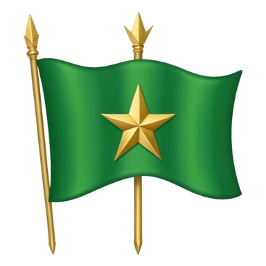 The Circassian flag (or the Flag of Adygea) is the national flag of the Circassians. It has a green background with twelve gold stars forming an arc that looks like a bow. There are three crossed arrows in the center. sticker