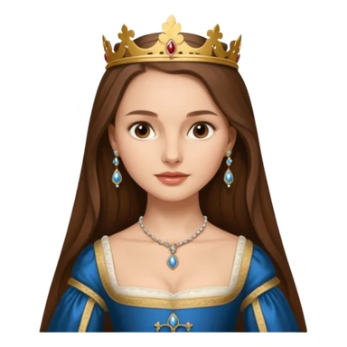 natalie portman with long hair as anne boleyn from the other boleyn girl sticker