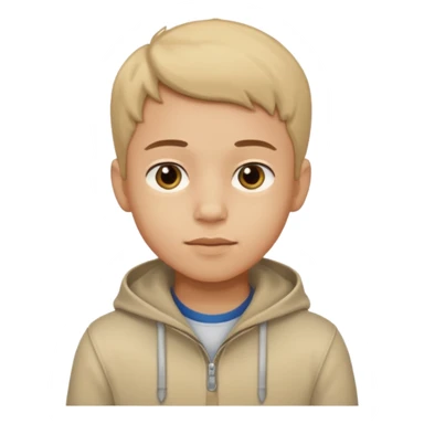 birthday  boy in biege sticker