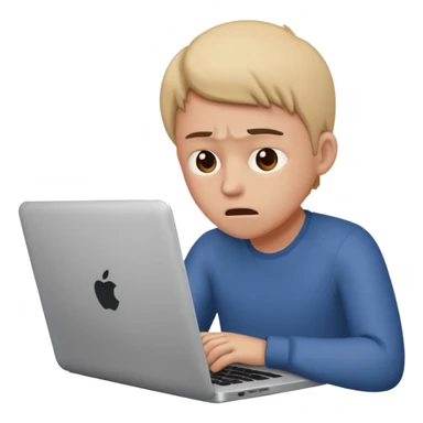 laptop working struggeling sticker