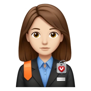 civilian long haired juror with nametag sticker