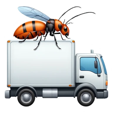  Bug killing moving truck  sticker
