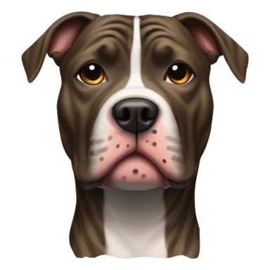 pitbull terrier solid brindle  sticker