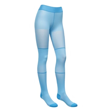 Sky blue tights in packaging sticker